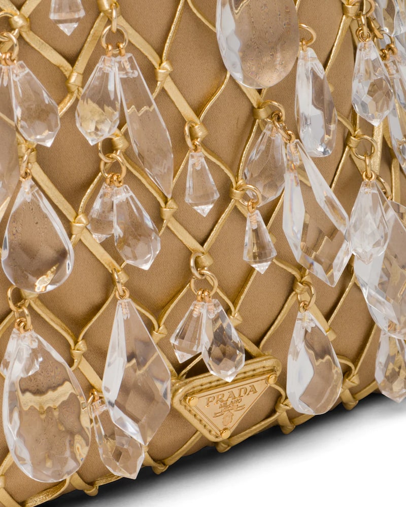 Prada Leather Mesh and Satin Clutch - photo 5
