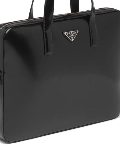 Prada Brushed Leather Briefcase - photo 5
