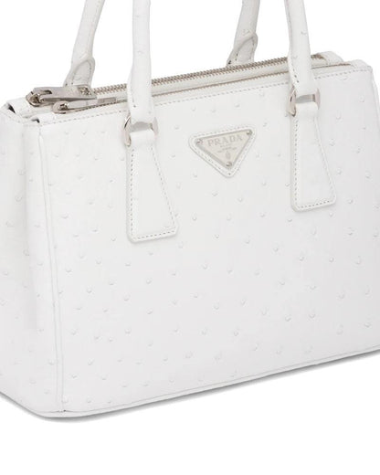 Prada Galleria Ostrich Leather Small Bag - photo 5