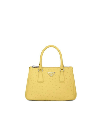 Prada Galleria Ostrich Leather Small Bag - photo 6