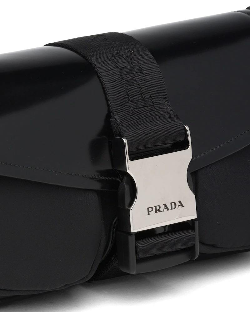 Prada Pocket Nylon and Brushed Leather Bag - photo 18