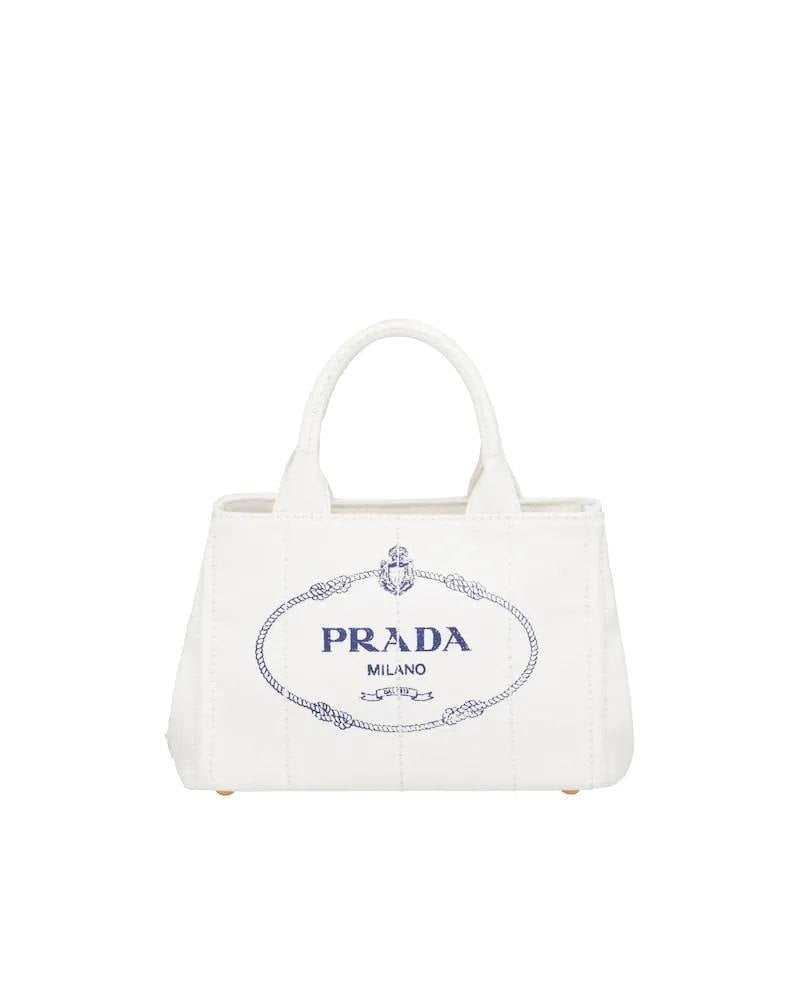 Prada Small Cotton Canvas Tote - photo 7