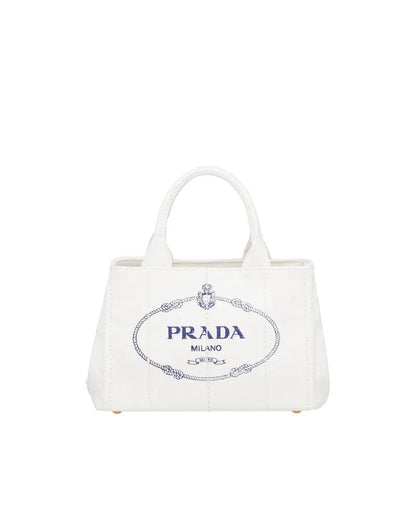 Prada Small Cotton Canvas Tote - photo 7