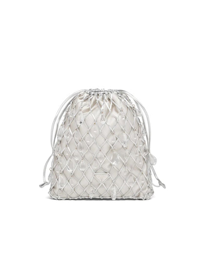 Prada Leather Mesh and Satin Clutch - photo 7