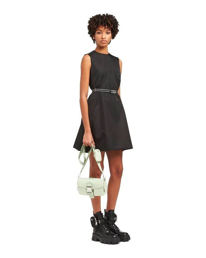 Prada Pocket Nylon and Brushed Leather Bag - photo 3