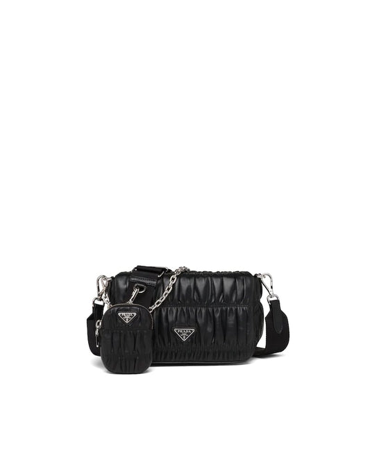 Gaufré Nappa Leather Shoulder Bag - image 1