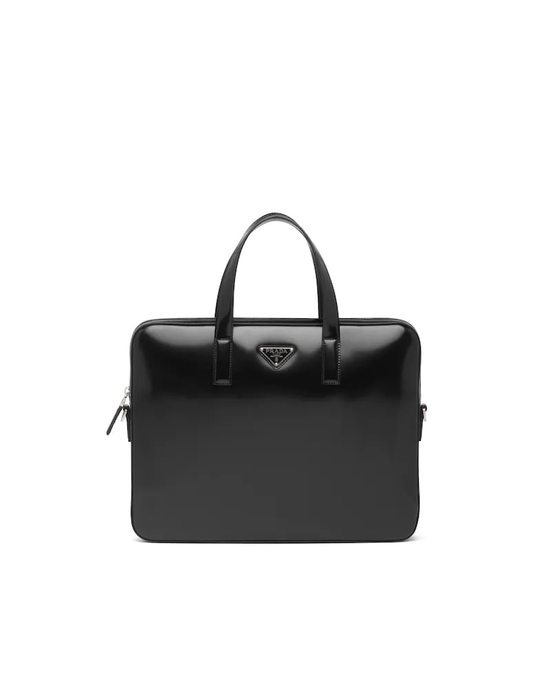 Prada Brushed Leather Briefcase - photo 1