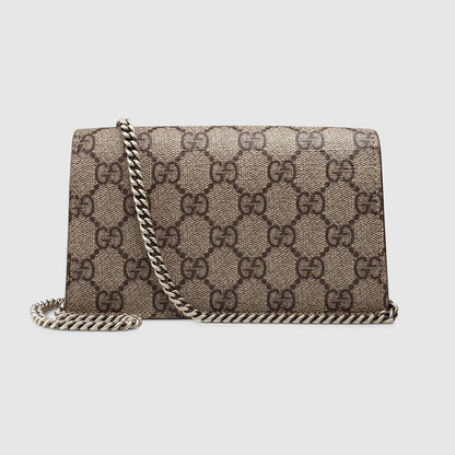 Dionysus GG Supreme super mini bag taupe suede - image 2