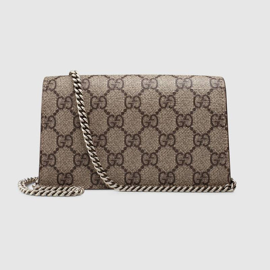 Dionysus GG Supreme super mini bag taupe suede - image 2