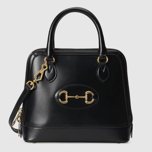 Gucci Horsebit 1955 Small Top Handle Bag Black Leather - photo 1