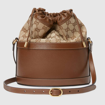 Gucci Horsebit 1955 bucket bag Brown leather - photo 3