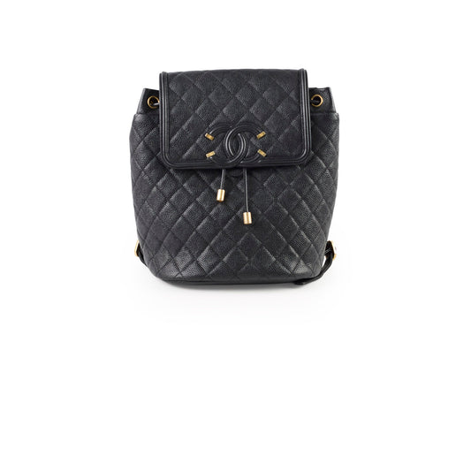 Chanel CC Filigree Quilted Caviar Backpack - photo 1