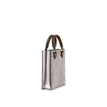Louis Vuitton PETIT SAC PLAT Bag Rose Ballerine Grey - image 3