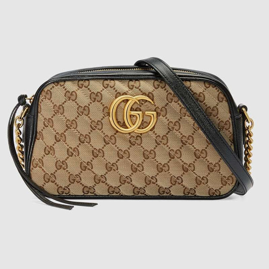 GG Marmont small shoulder bag Black leather - image 1