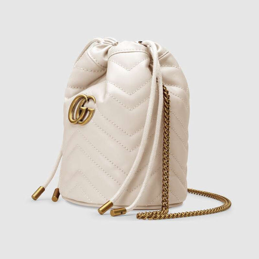 GG Marmont mini bucket bag White leather - image 2