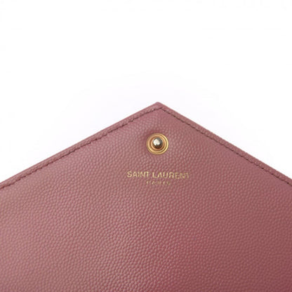 Saint Laurent Grain De Poudre Matelasse Chevron Monogram Woc Blush Fonce Pink Leather Shoulder Bag - image 5