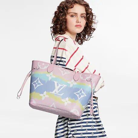 Louis Vuitton ESCALE NEVERFULL MM Pastel Pink - image 4
