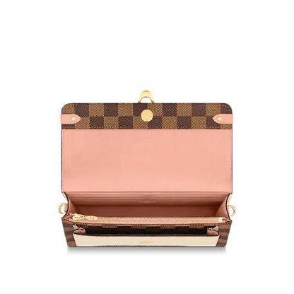 Louis Vuitton VAVIN CHAIN WALLET Crème Beige / Vénus Pink - image 5