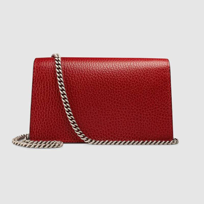 Dionysus leather super mini bag Hibiscus Red Leather - image 2
