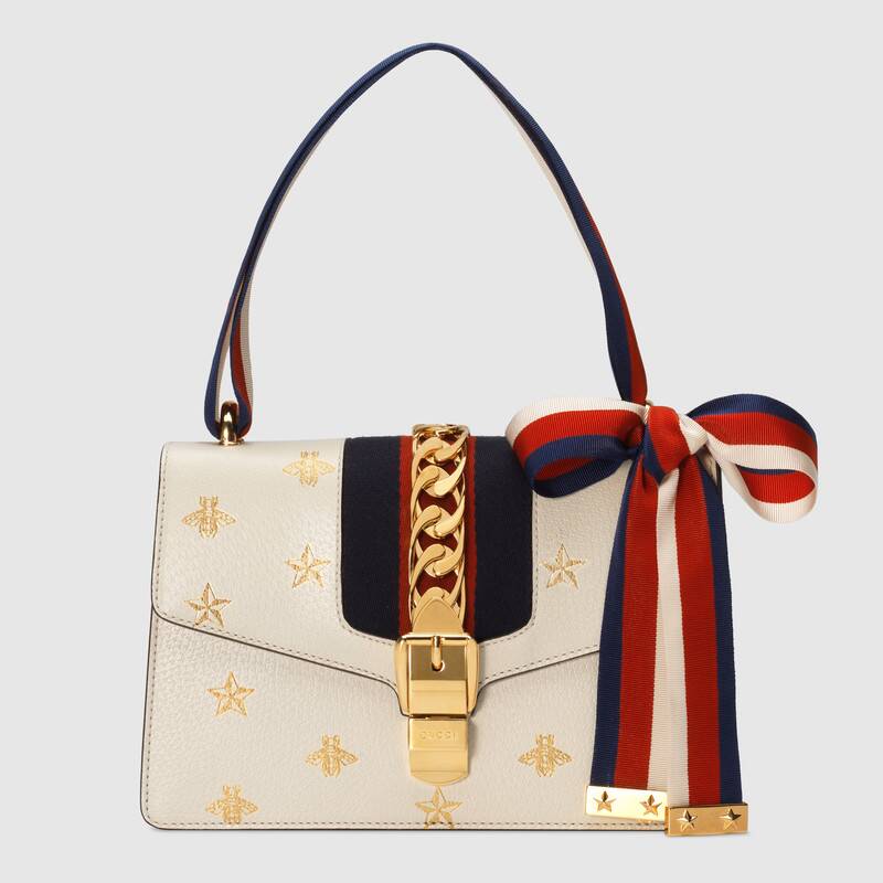 Sylvie Bee Star small shoulder bag White Leather - image 4