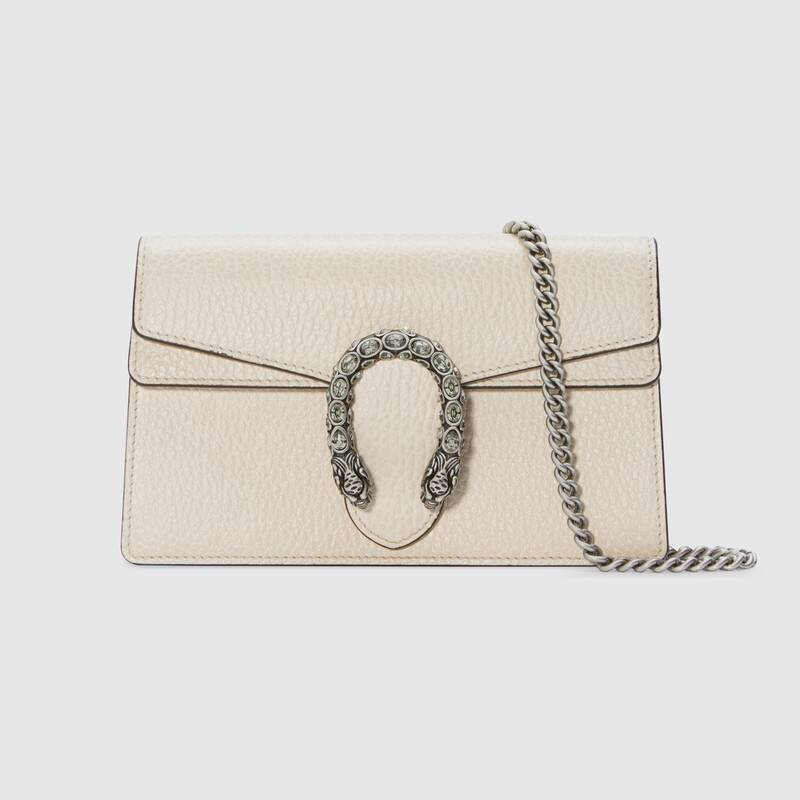 Dionysus super mini leather bag White leather - image 1