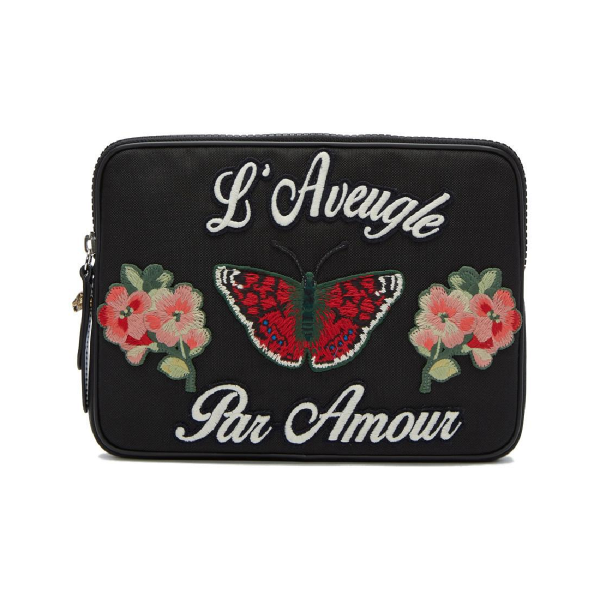 Gucci Techno Canvas Embroidered Butterfly Tech Case 473883 - image 1