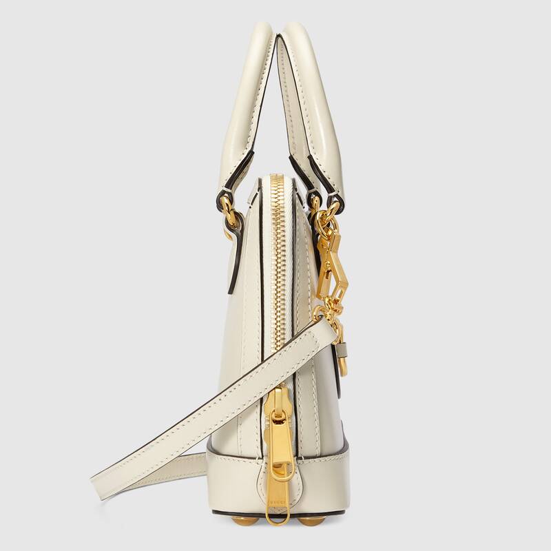 Gucci Horsebit 1955 mini top handle bag White leather - photo 3