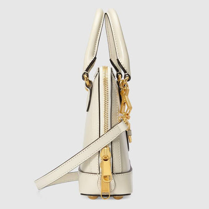 Gucci Horsebit 1955 mini top handle bag White leather - photo 3