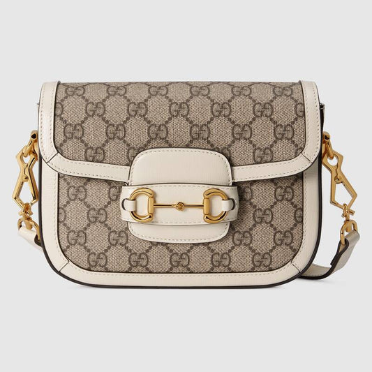 Gucci Horsebit 1955 mini bag white leather - photo 1