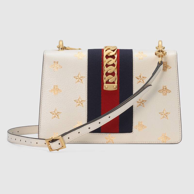 Sylvie Bee Star small shoulder bag White Leather - image 3