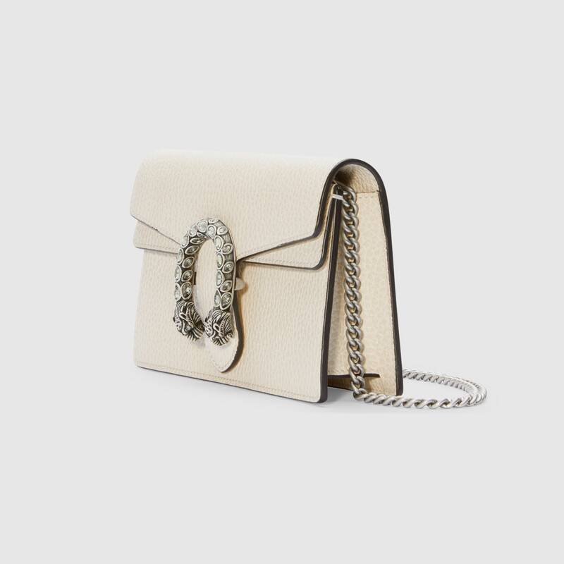 Dionysus super mini leather bag White leather - image 2