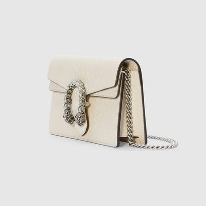 Dionysus super mini leather bag White leather - image 2