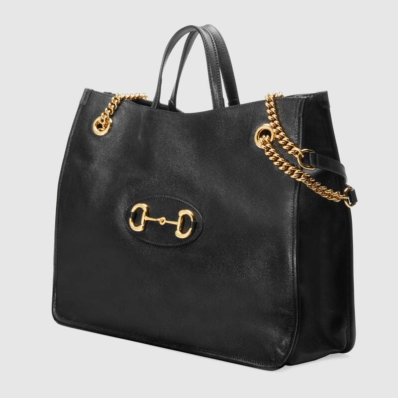 Gucci Horsebit 1955 large tote bag Black leather - photo 2