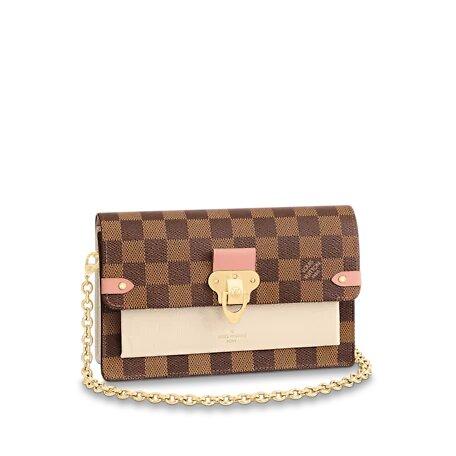 Louis Vuitton Vavin Chain Wallet Crème Beige / Vénus Pink - photo 1