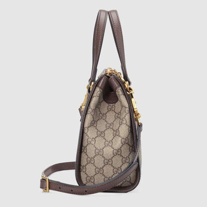 Ophidia small GG tote bag Brown leather - image 4