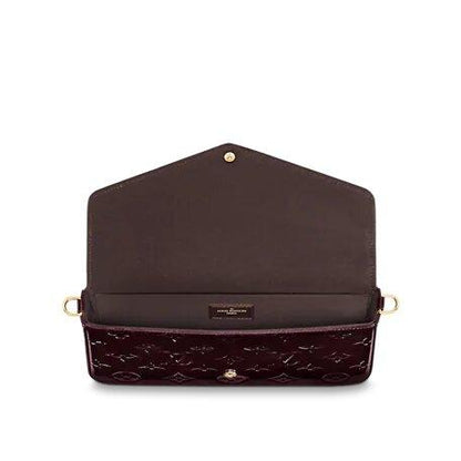 Louis Vuitton Félicie Pochette Amarante Red - photo 5