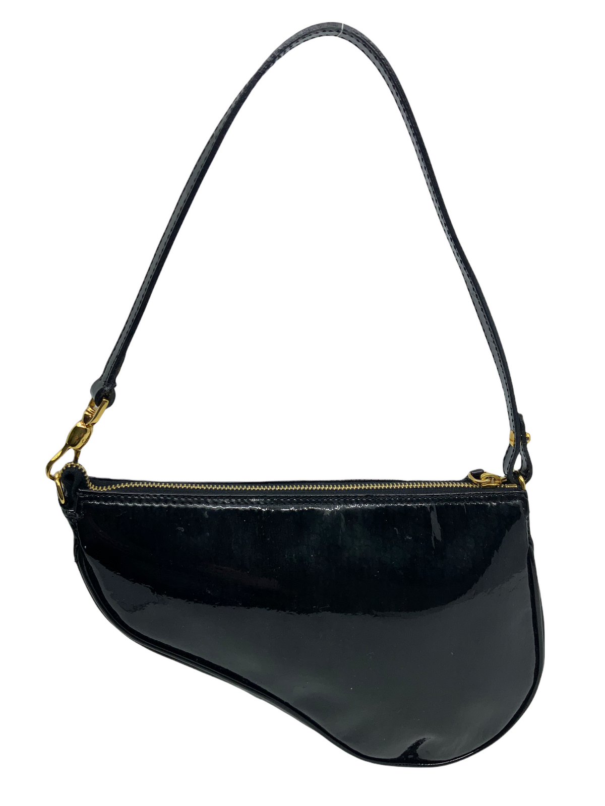 Dior Christian Dior Patent Leather Saddle Bag - photo 3