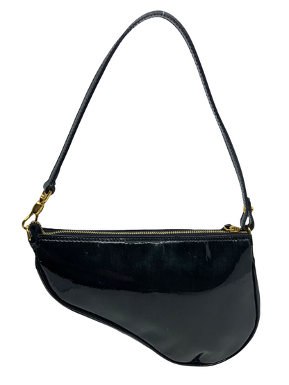 Dior Christian Dior Patent Leather Saddle Bag - photo 3