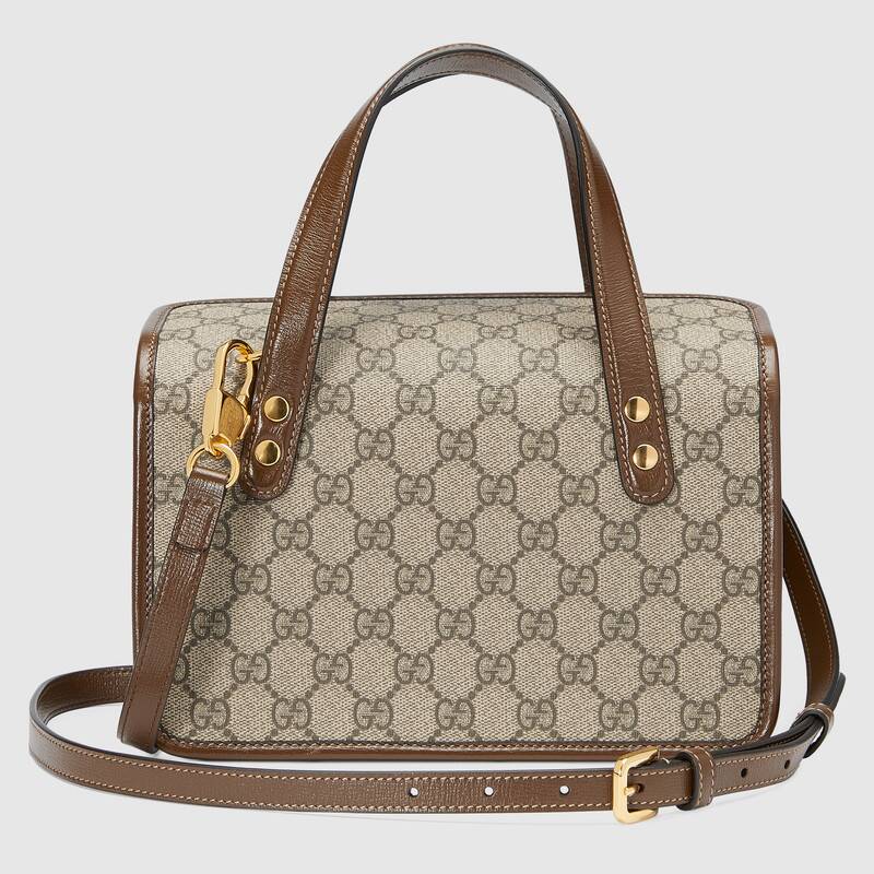 Gucci Horsebit 1955 mini top handle bag Brown leather - photo 3