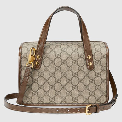 Gucci Horsebit 1955 mini top handle bag Brown leather - photo 3