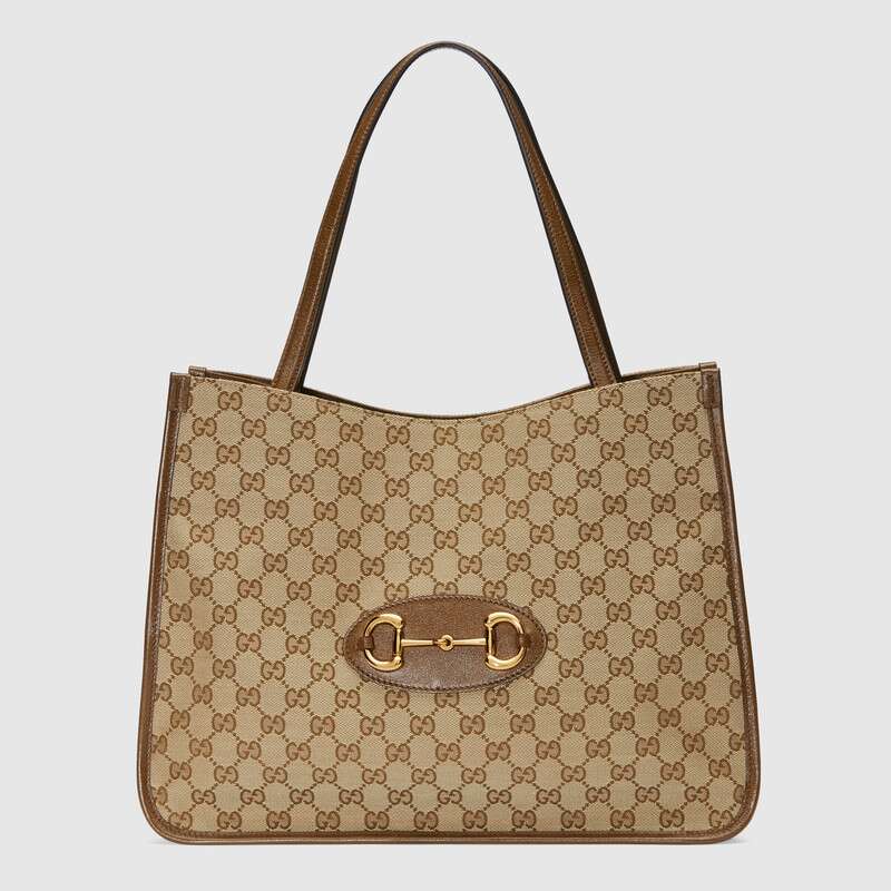 Gucci Horsebit 1955 Tote Bag Brown Leather - photo 1