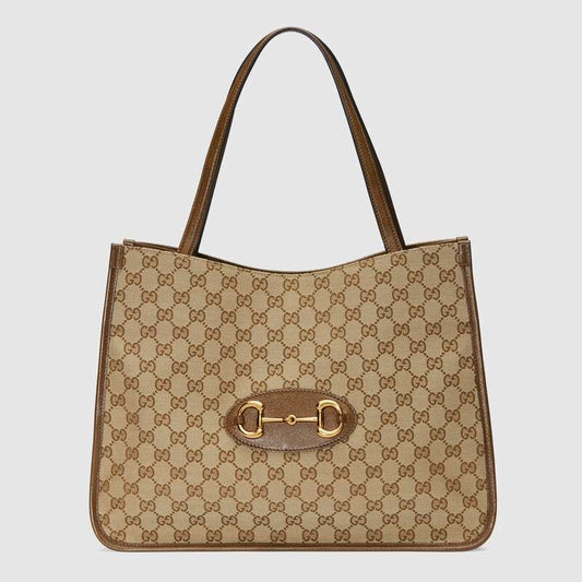 Gucci Horsebit 1955 Tote Bag Brown Leather - photo 1