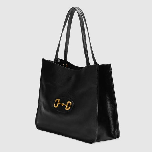 Gucci Horsebit 1955 Tote Bag Black Leather - photo 2