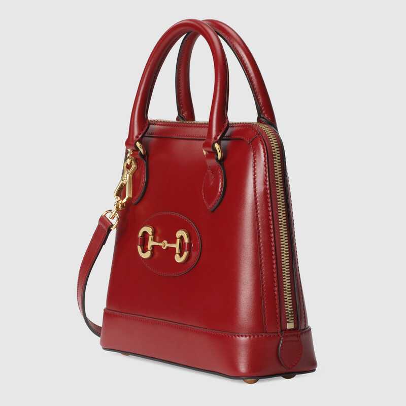 Gucci Horsebit 1955 Small Top Handle Bag Red Leather - photo 2
