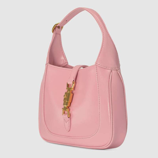 Jackie 1961 Mini Shoulder Bag Light Pink Leather - image 2