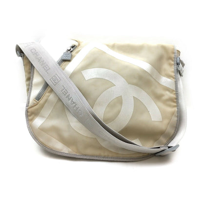 Chanel Crossbody Bag White Nylon - photo 1