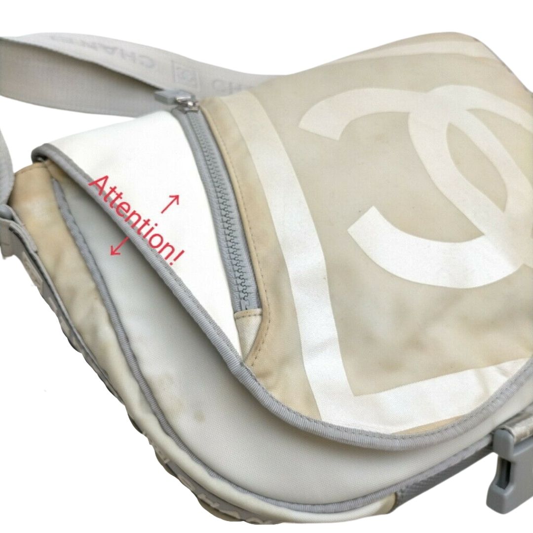 Chanel Crossbody Bag White Nylon - photo 6