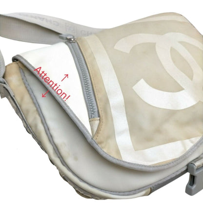 Chanel Crossbody Bag White Nylon - photo 6