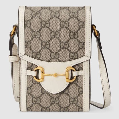 Gucci Horsebit 1955 mini bag White leather - photo 1