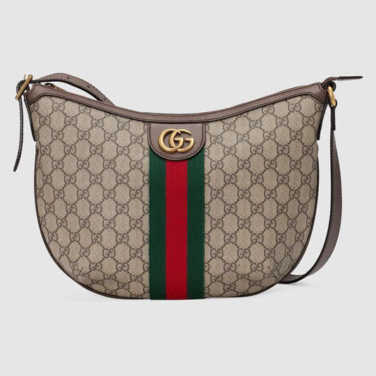 Ophidia GG small shoulder bag Brown leather - image 1
